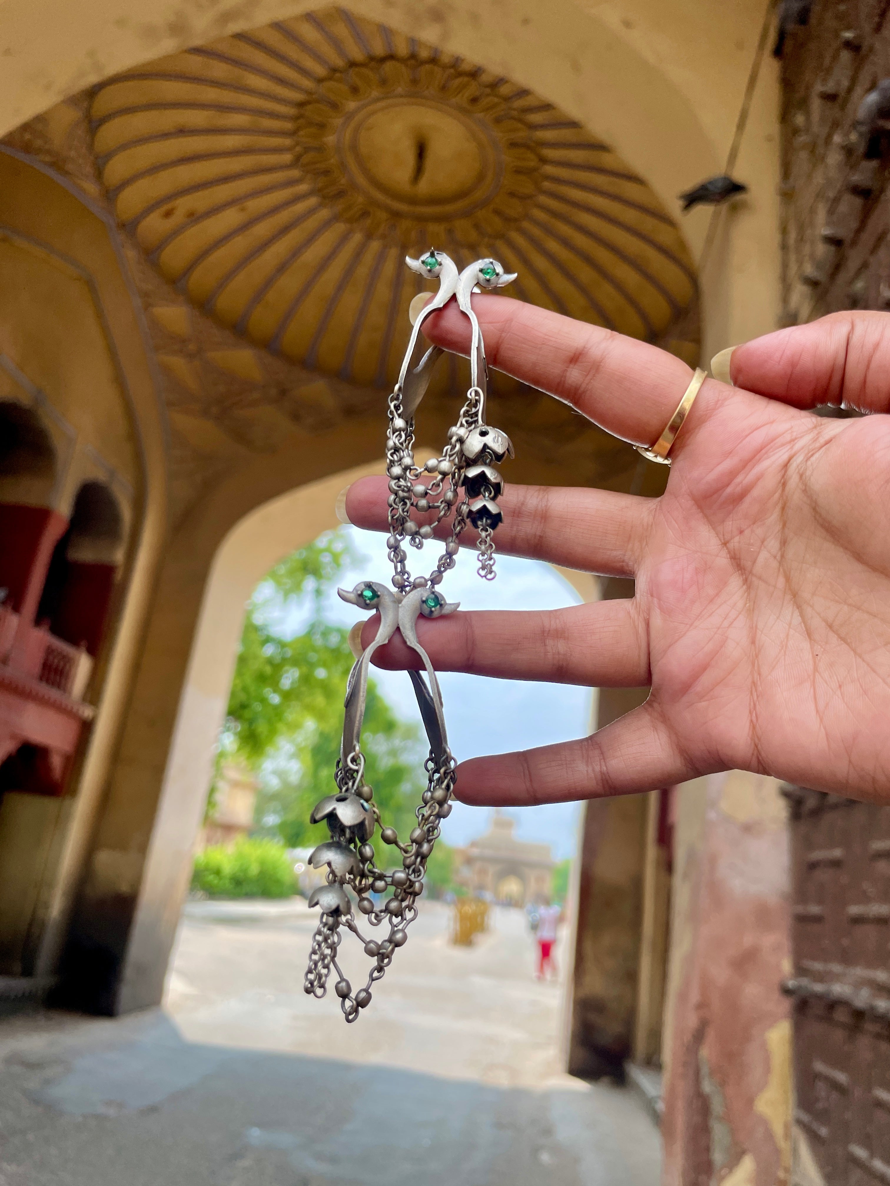Mayur Kamal Silver Plated Earrings
