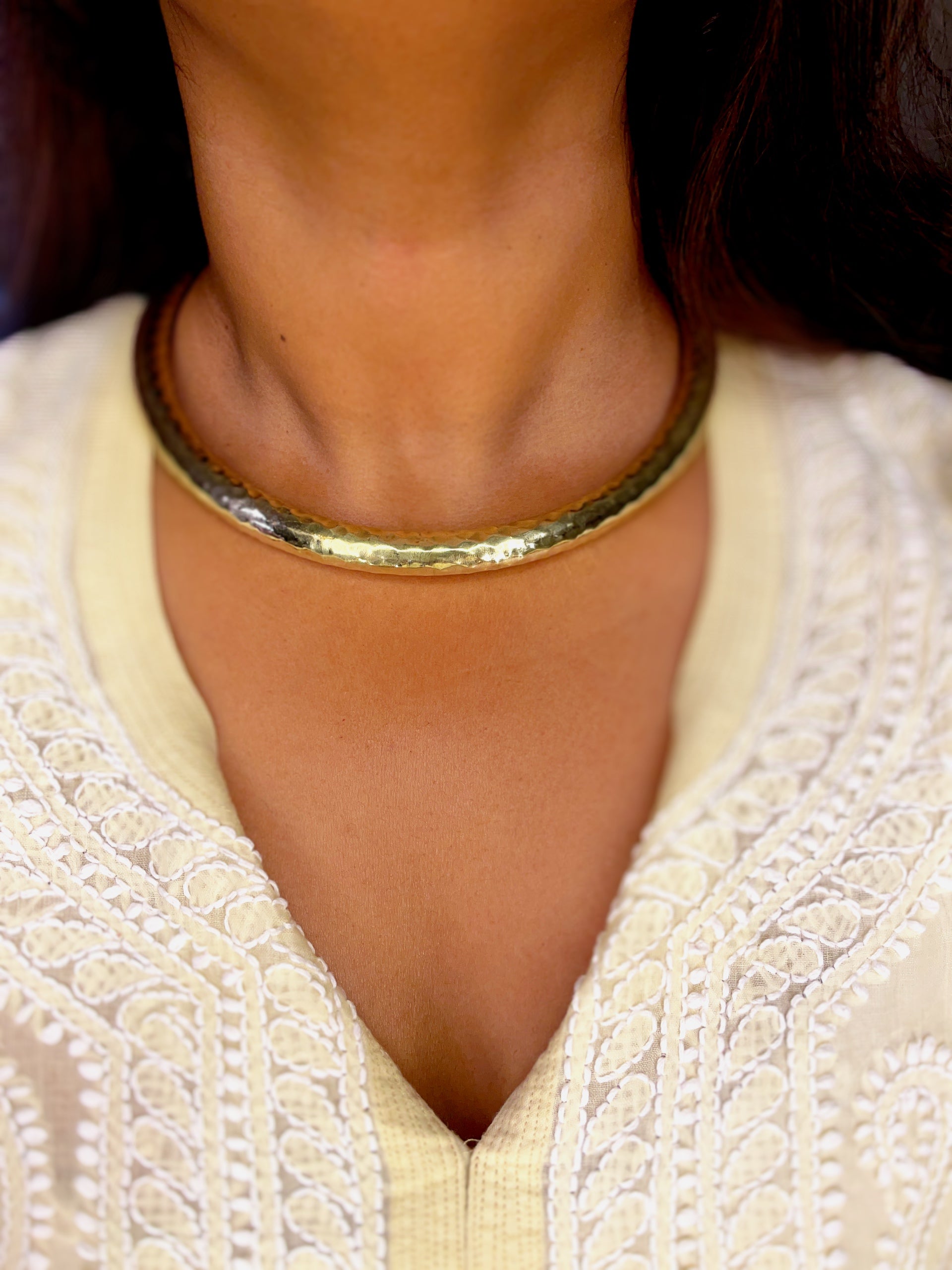 Baani Hand-Moulded Brass Hasli