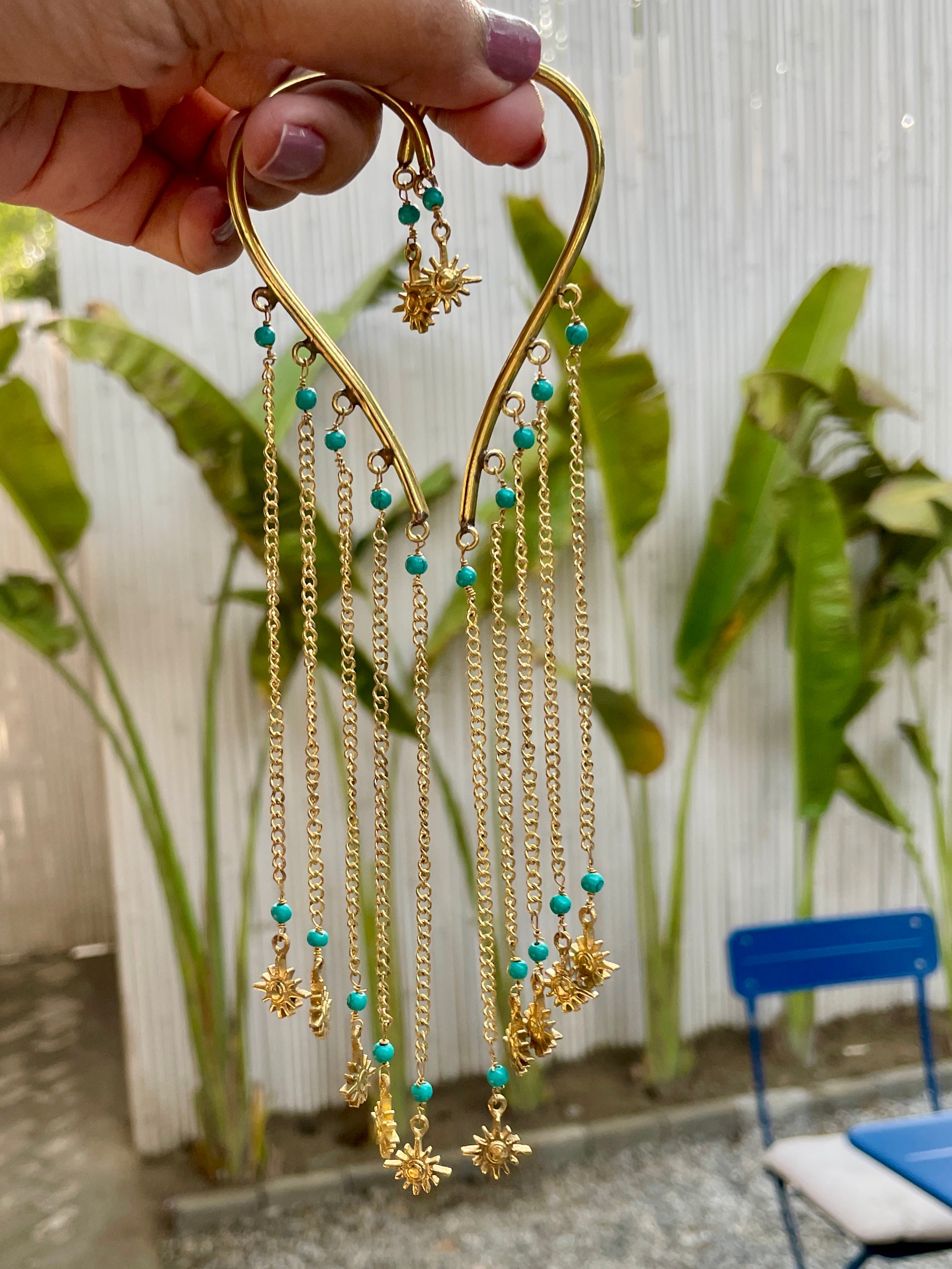 Kalindi Brass Earcuffs