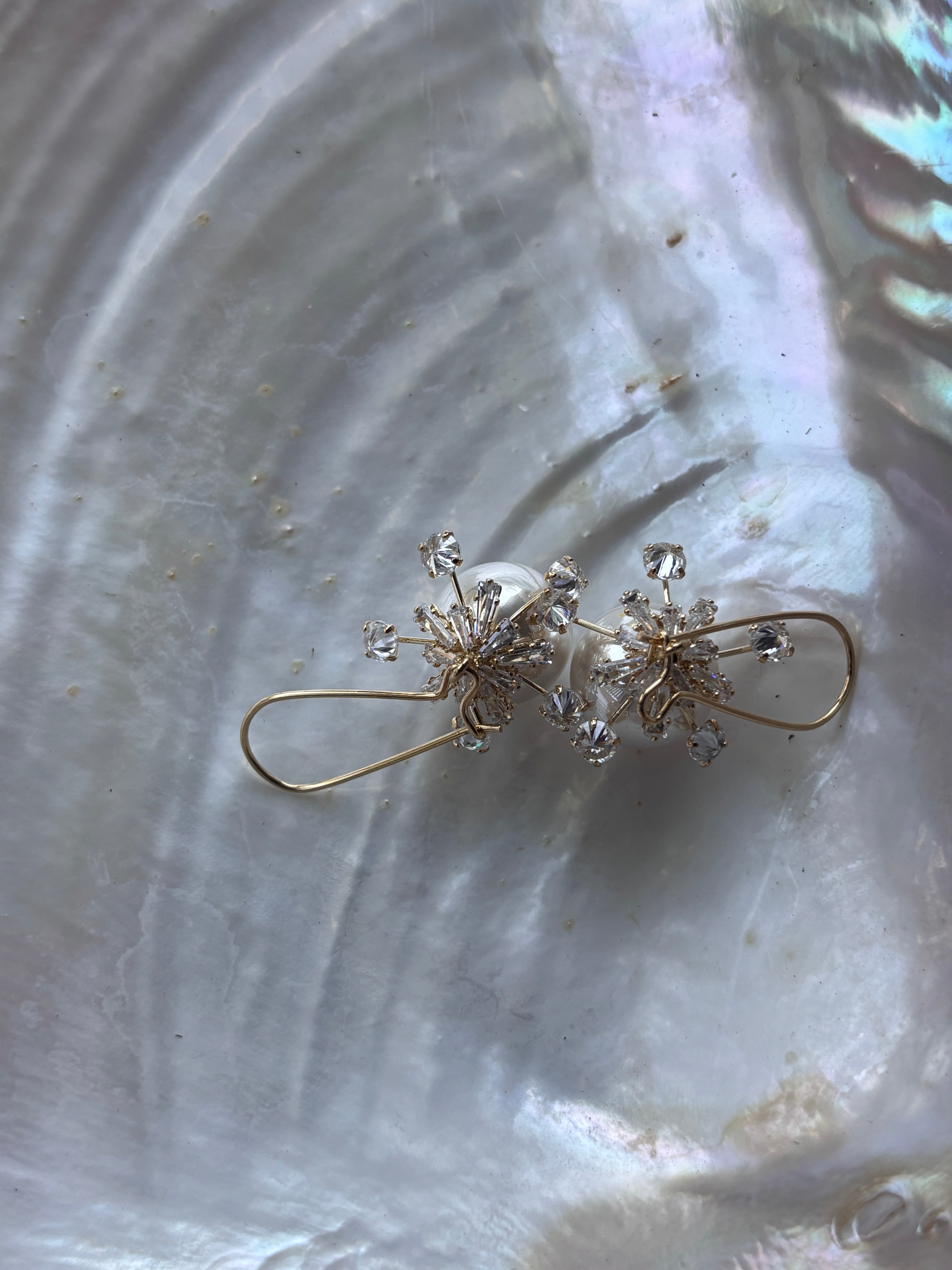 Daybreak Pearl Hoop Earrings