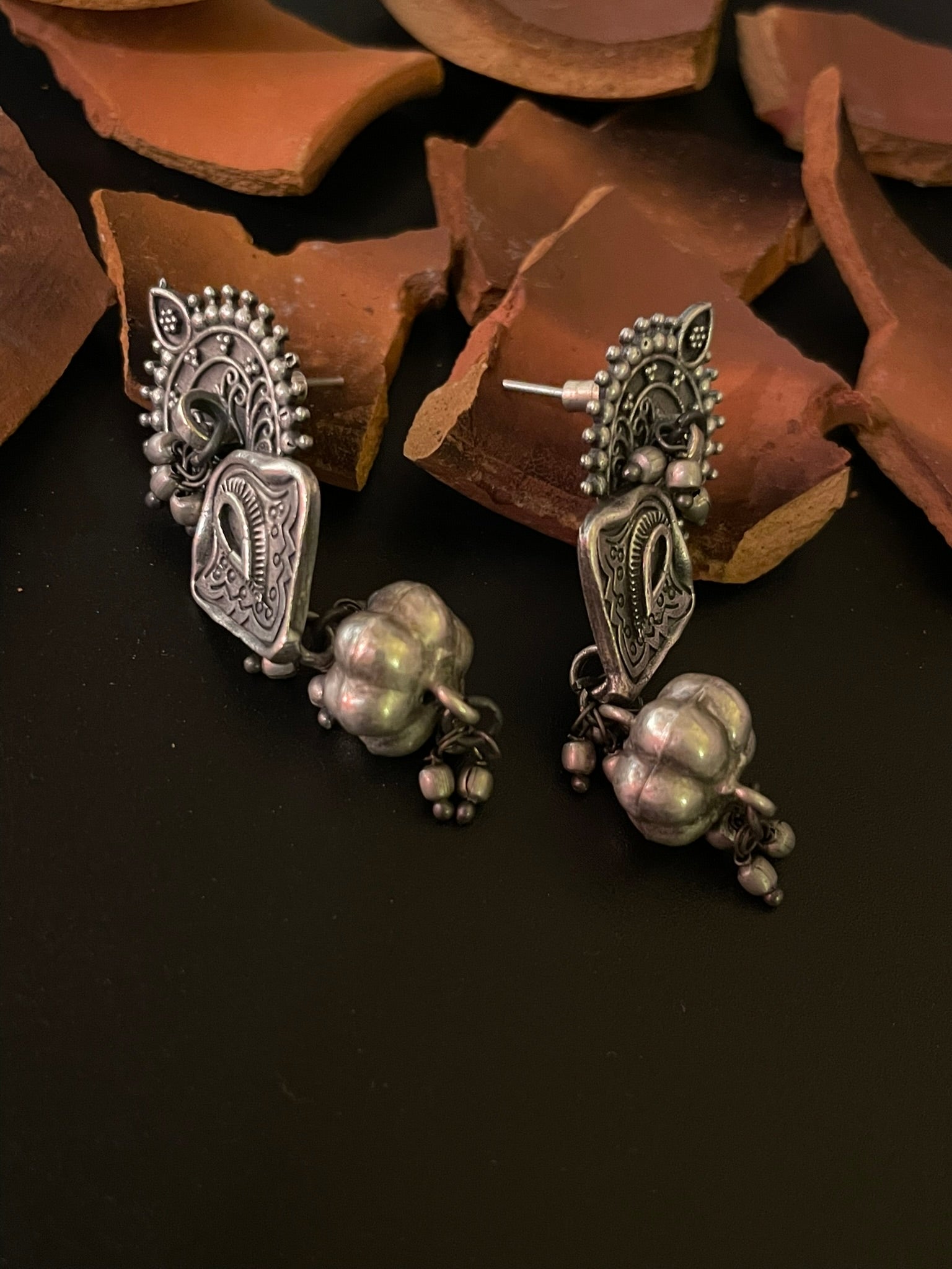 Tribal Paisley Drop Earrings