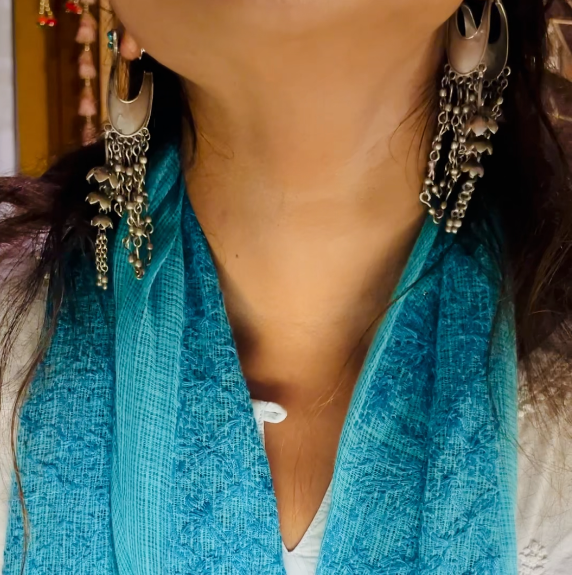 Mayur Kamal Silver Plated Earrings