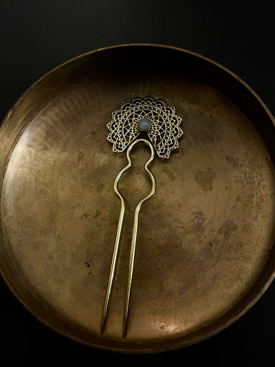 Veera Pure Brass Hair Pin