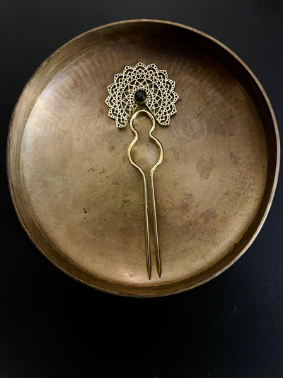 Veera Pure Brass Hair Pin