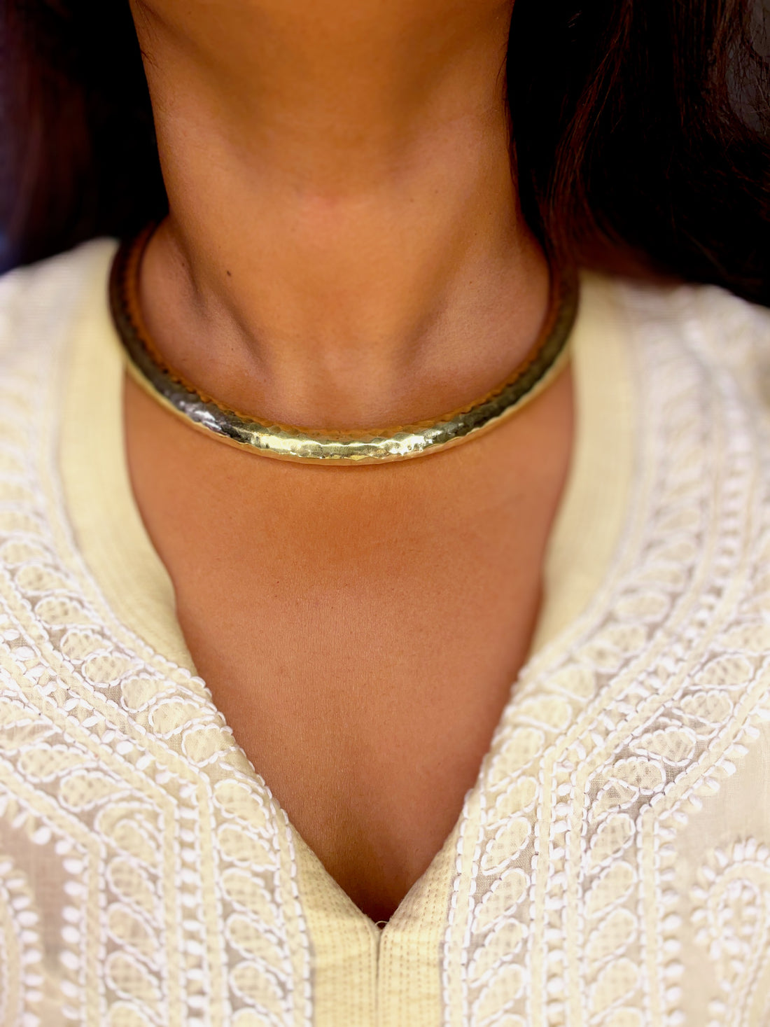 Baani Hand-Moulded Brass Hasli