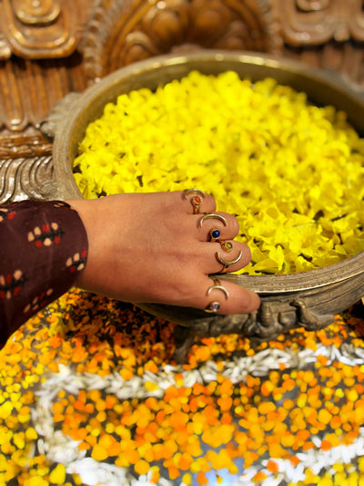 Chandini Brass Gemstone Ring