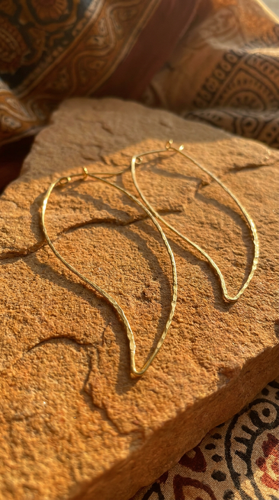 Amrapali Hand Wired Hammered Earrings