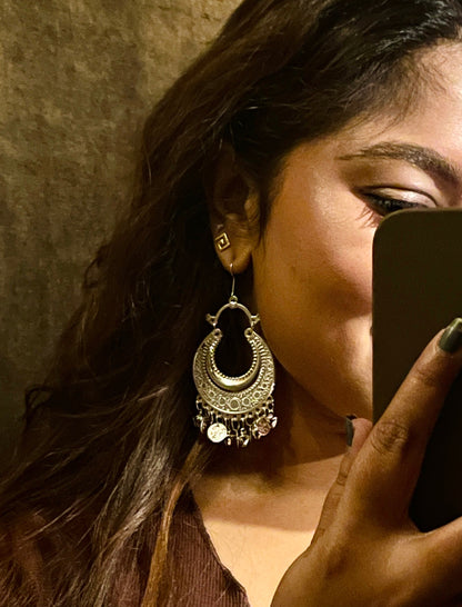 Mandakini German Silver Chaandbalis