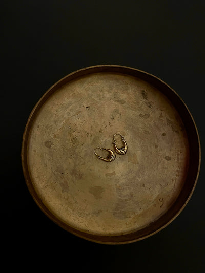 Padmini Hand-Moulded Brass Chaandbali - Extra Small
