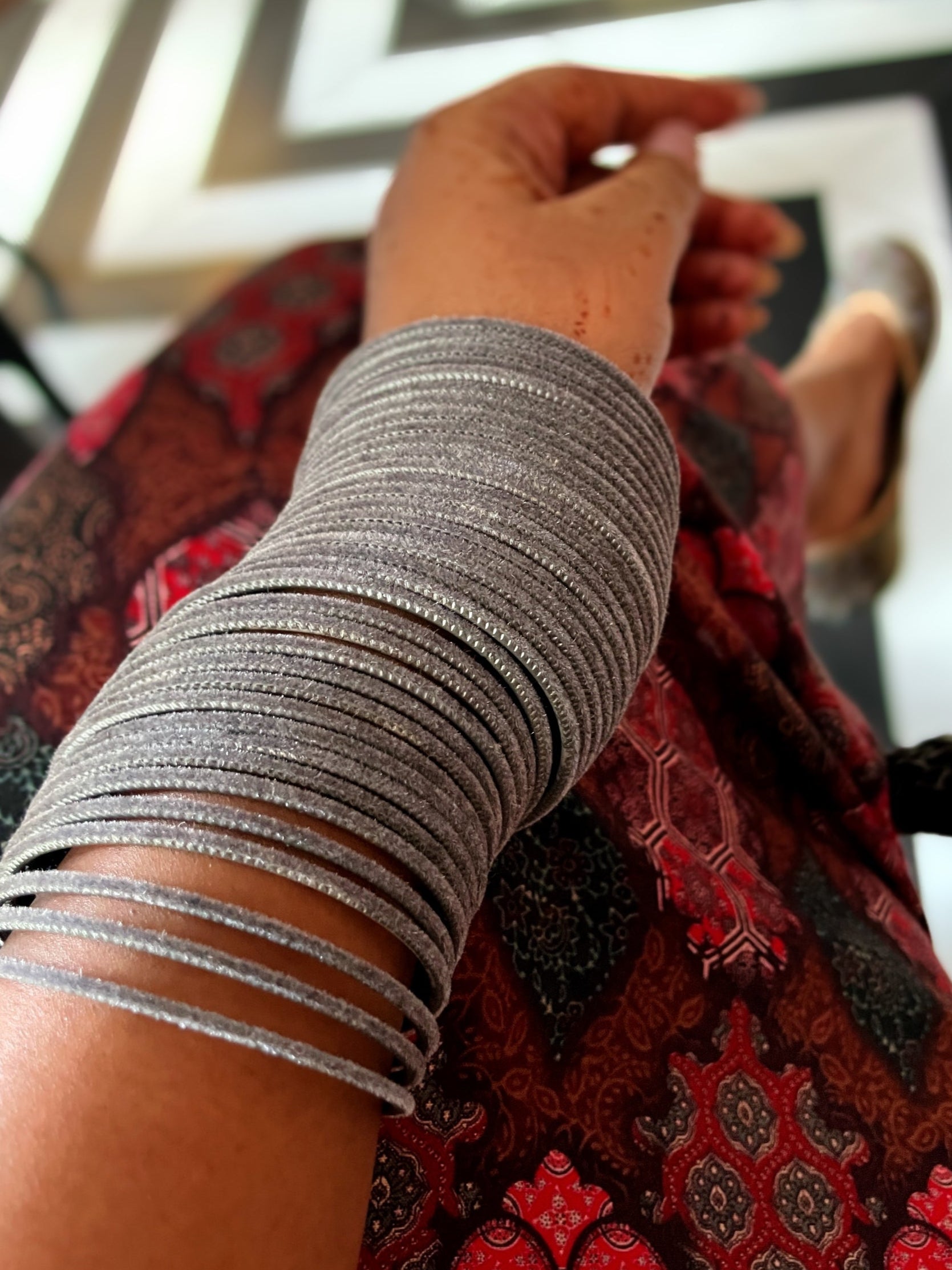 Makhmal Metal Bangle Set