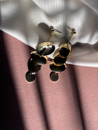 Tri-Cymbal Dangler Earrings