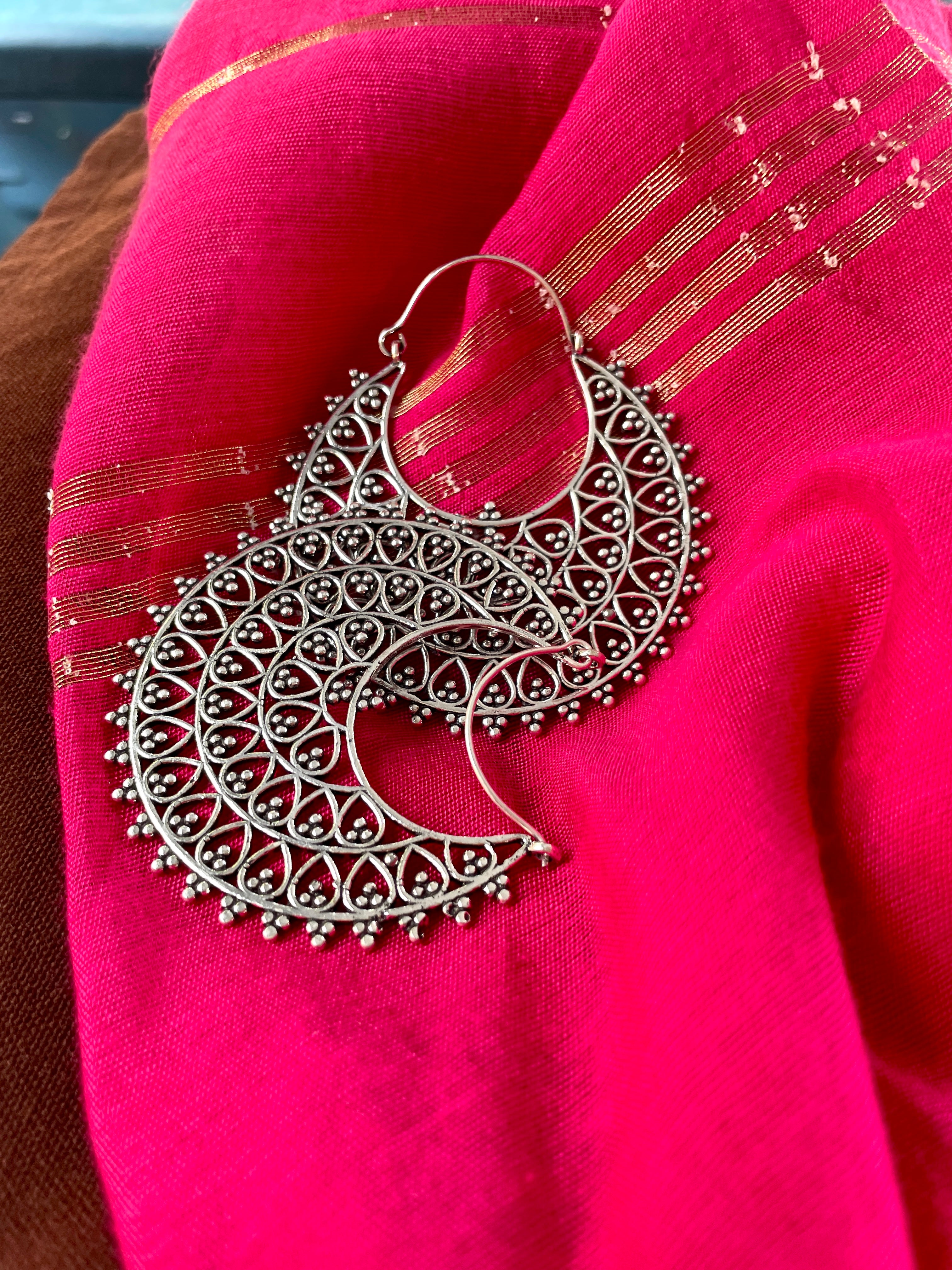 Anjali Silver 925 plated Balis