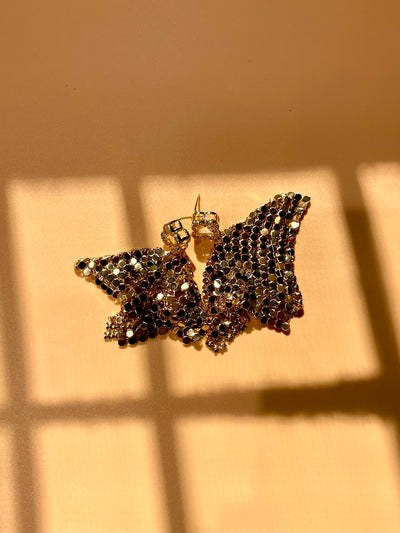 Clover & Mesh Waterfall Earrings