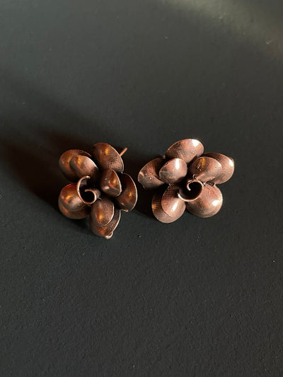 Antique Rose Stud Earrings