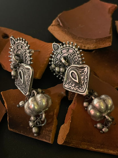 Tribal Paisley Drop Earrings