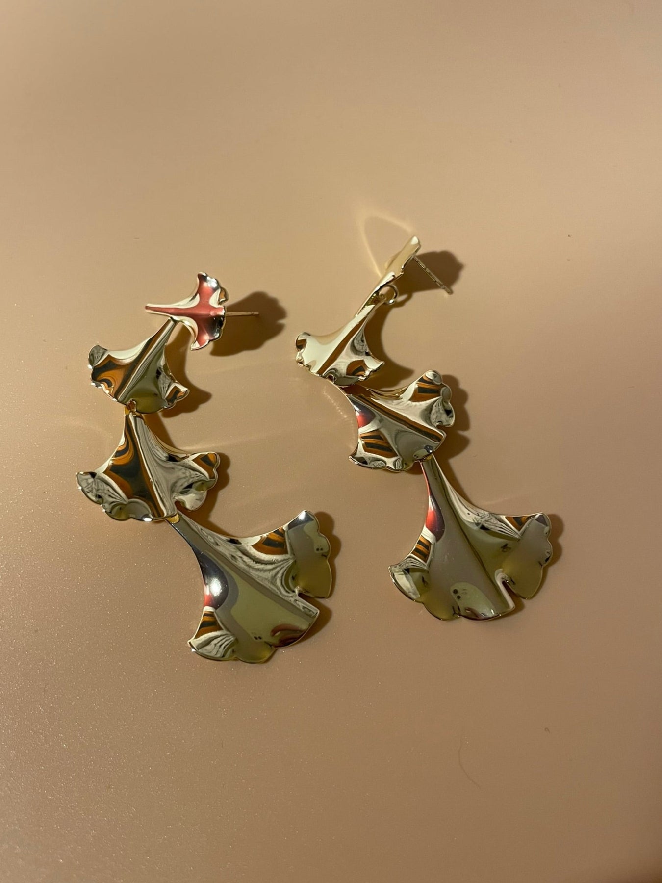 Fern Layered Dangler Earrings