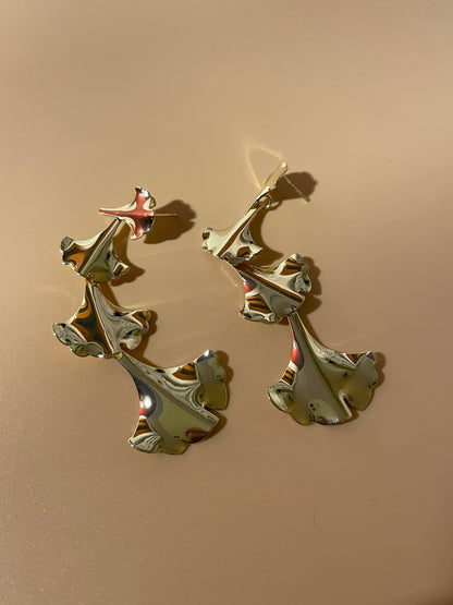 Fern Layered Dangler Earrings