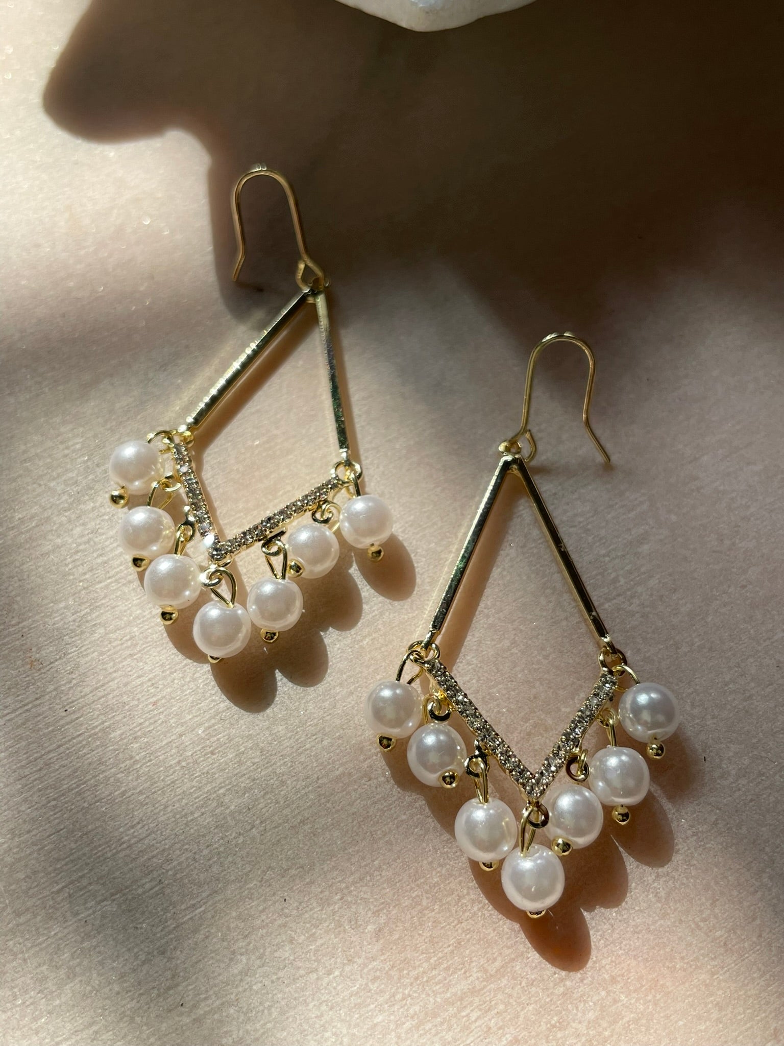 Pearl Chandelier Earrings