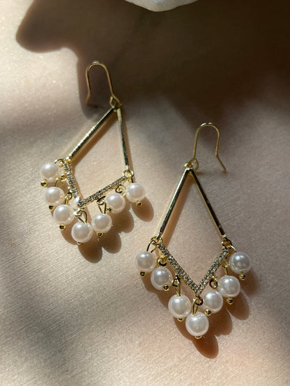Pearl Chandelier Earrings