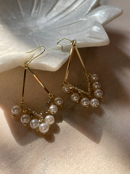 Pearl Chandelier Earrings