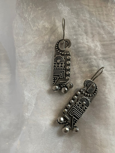Aztec Parrot Drop Earrings