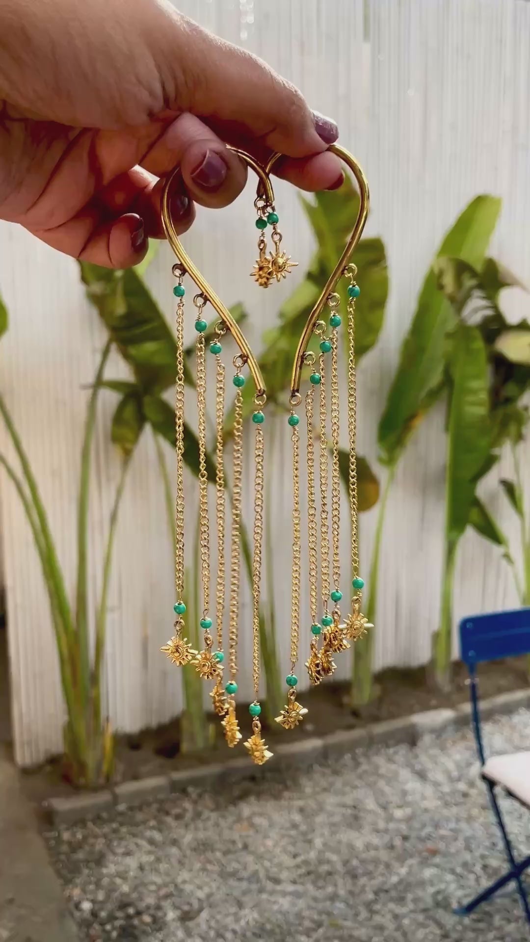 Kalindi Brass Earcuffs